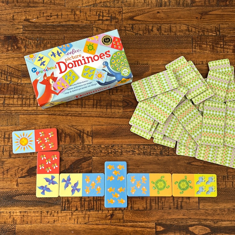 eeboo pre-school picture dominoes